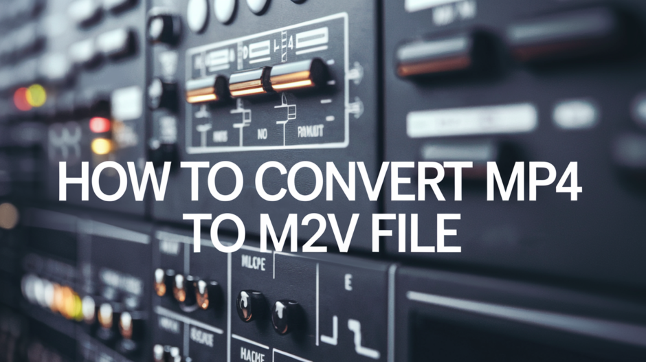 How to Convert MP4 to M2V File